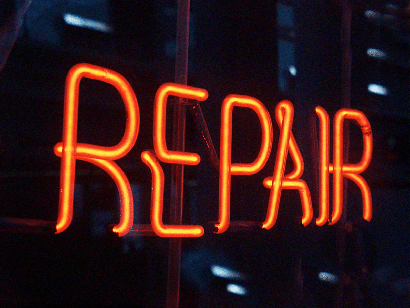 Repair sign