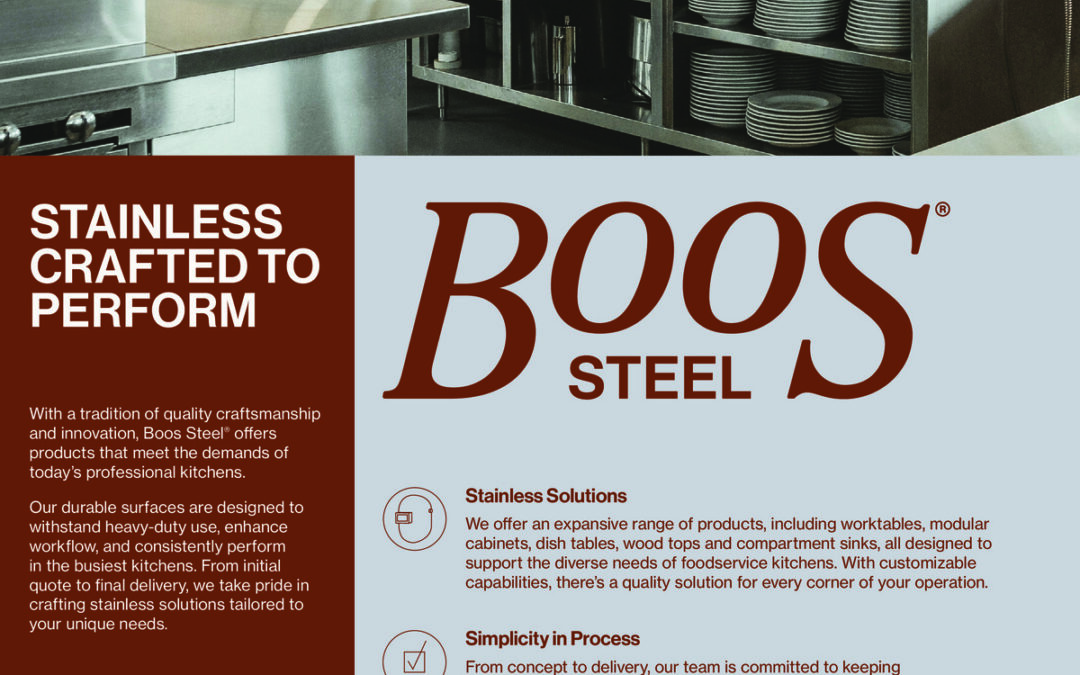 John Boos | Boos Steel Fact Sheet